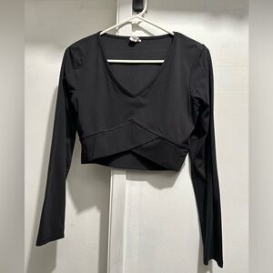 long sleeve crop top